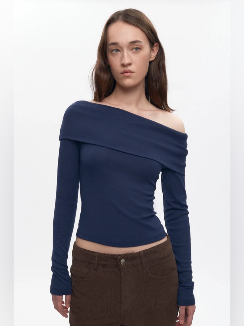 KOTN Zahra Off Shoulder Long Sleeve Top